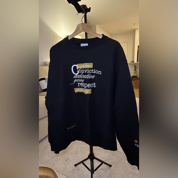 Champion x Muhammad Ali Reverse Weave Sweatshirt — Black Size L